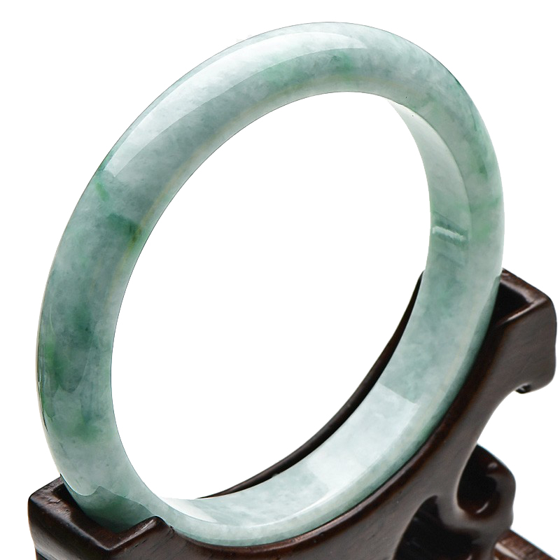 千载一玉 飘花 翡翠手镯