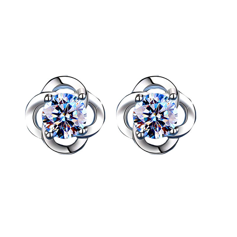 冠带 四叶草型 耳饰