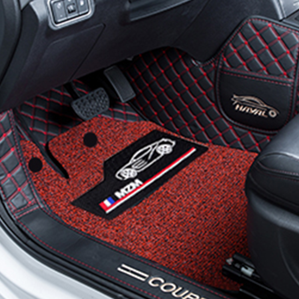 中硅双层包门槛汽车脚垫