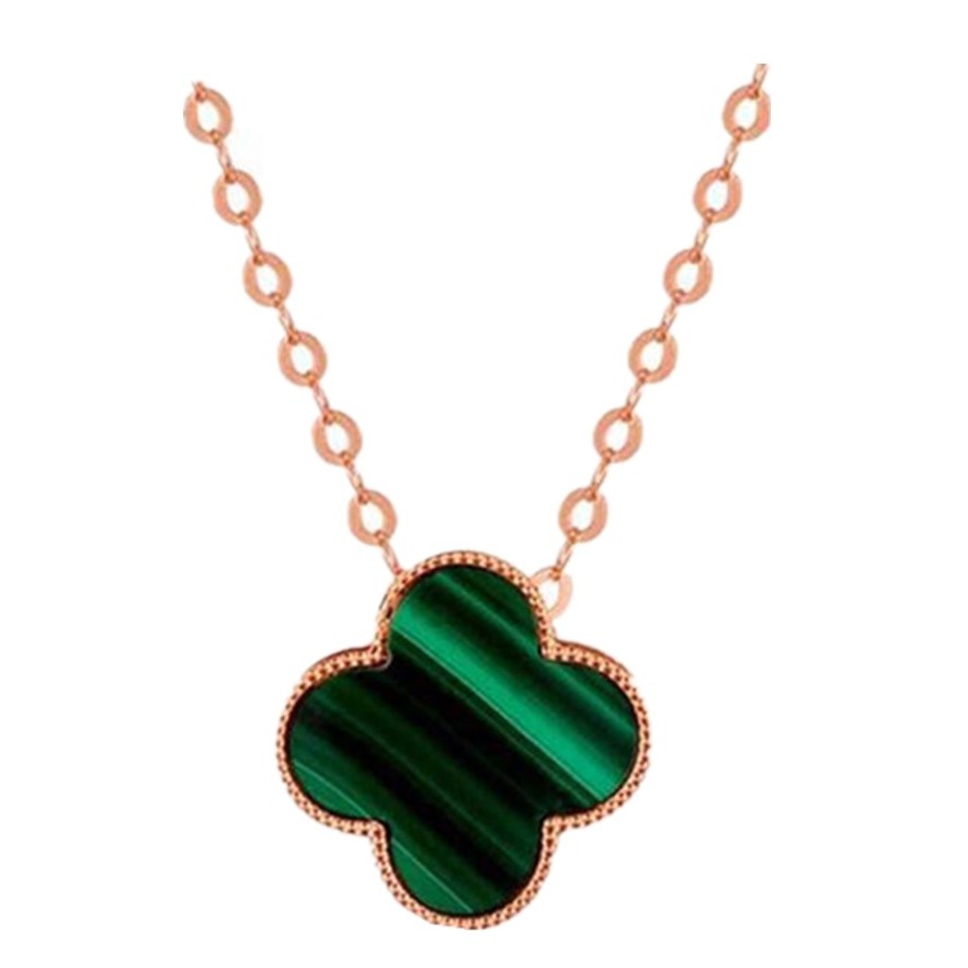 欧卡韵 四叶草彩金吊坠项链