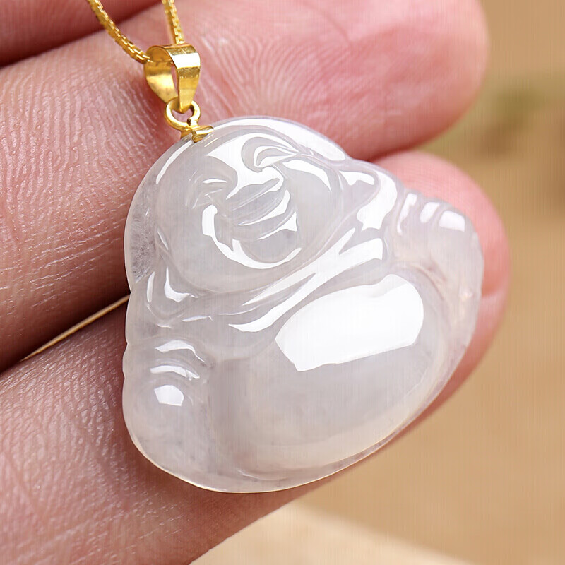 印象眸 18k金链式翡翠吊坠