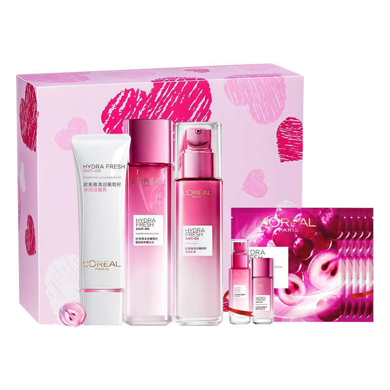 欧莱雅 清润葡萄籽护肤套装