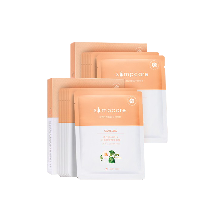 溪木源 山茶花沁透舒缓精华面膜