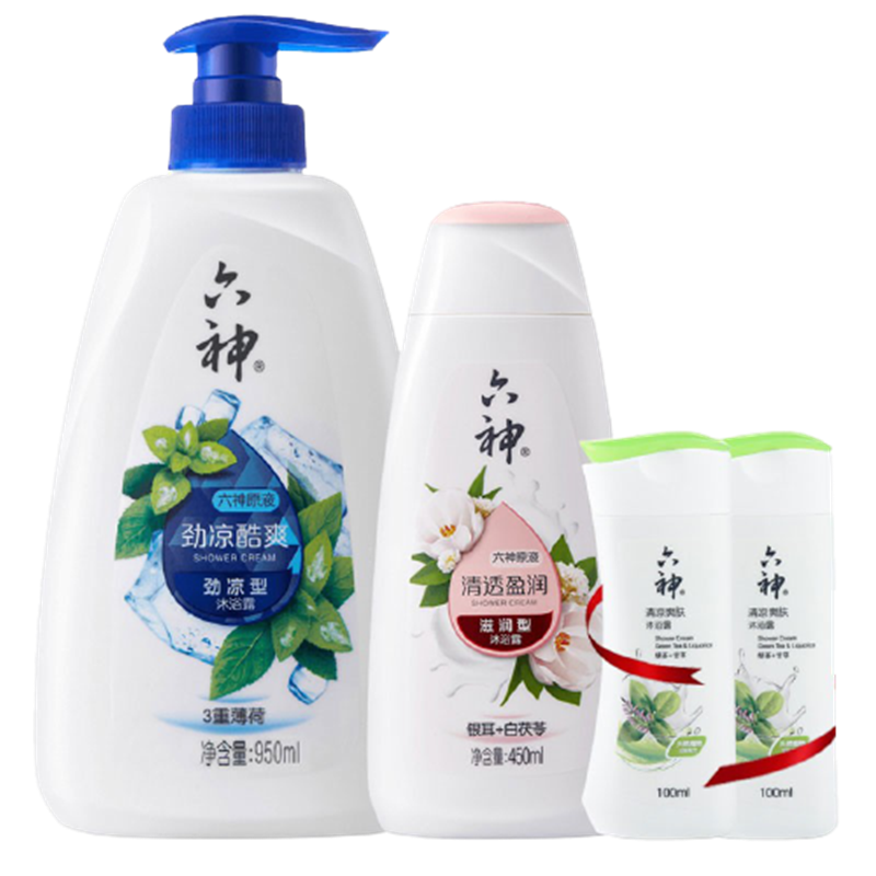 六神 劲凉酷爽沐浴露套装