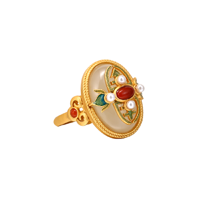 唐后 联名款冷珐琅工艺戒指