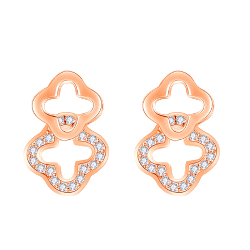 卓尼莎 璀璨锆石镶嵌耳环