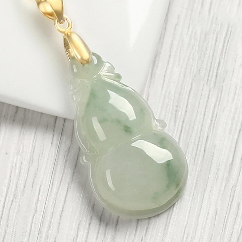 凤禧珠宝银镶翡翠吊坠