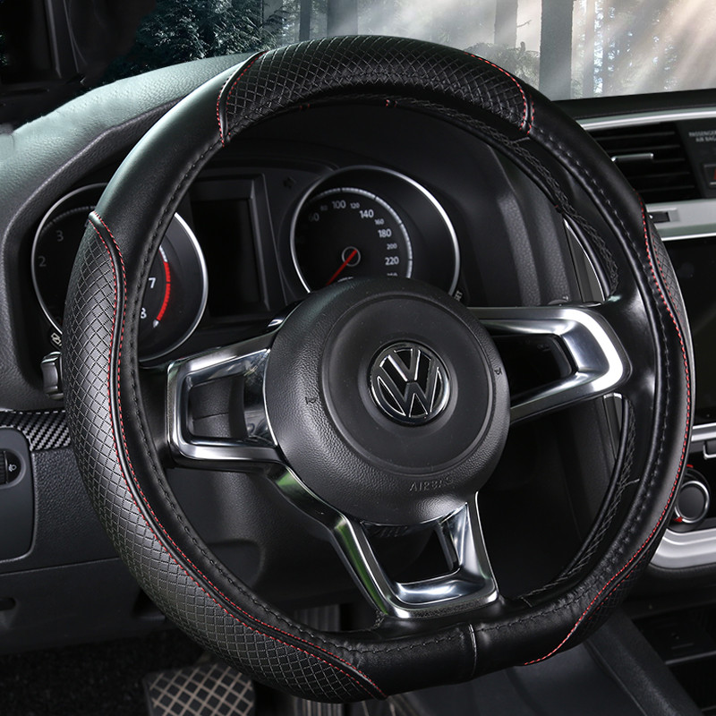 微尚 绗缝牛皮方向盘套