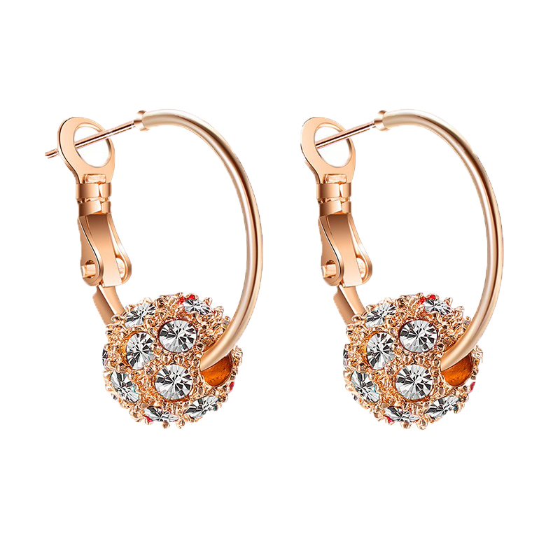 饰尚e族 钻球耳圈 耳饰