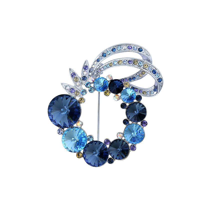 唐后炫彩复古胸针