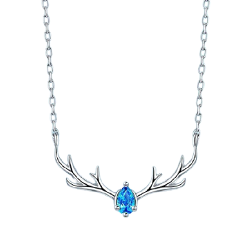 卡蒂罗 一鹿路有你镶锆石项链