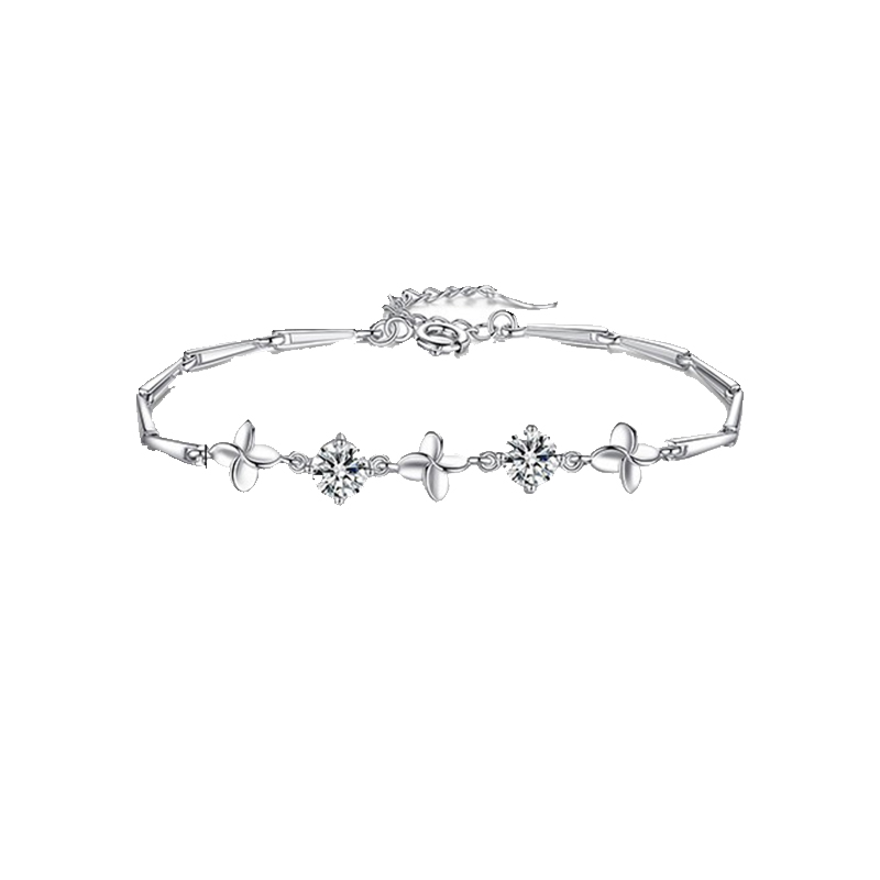 卡蒂罗 纯银轻奢四叶草手链