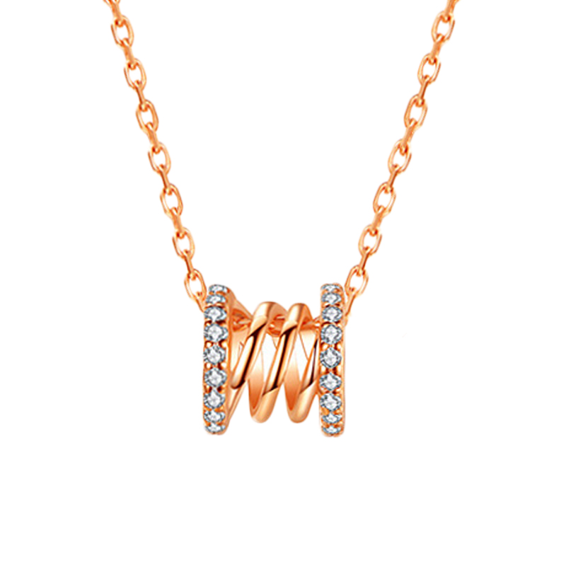 建禄 小蛮腰银项链