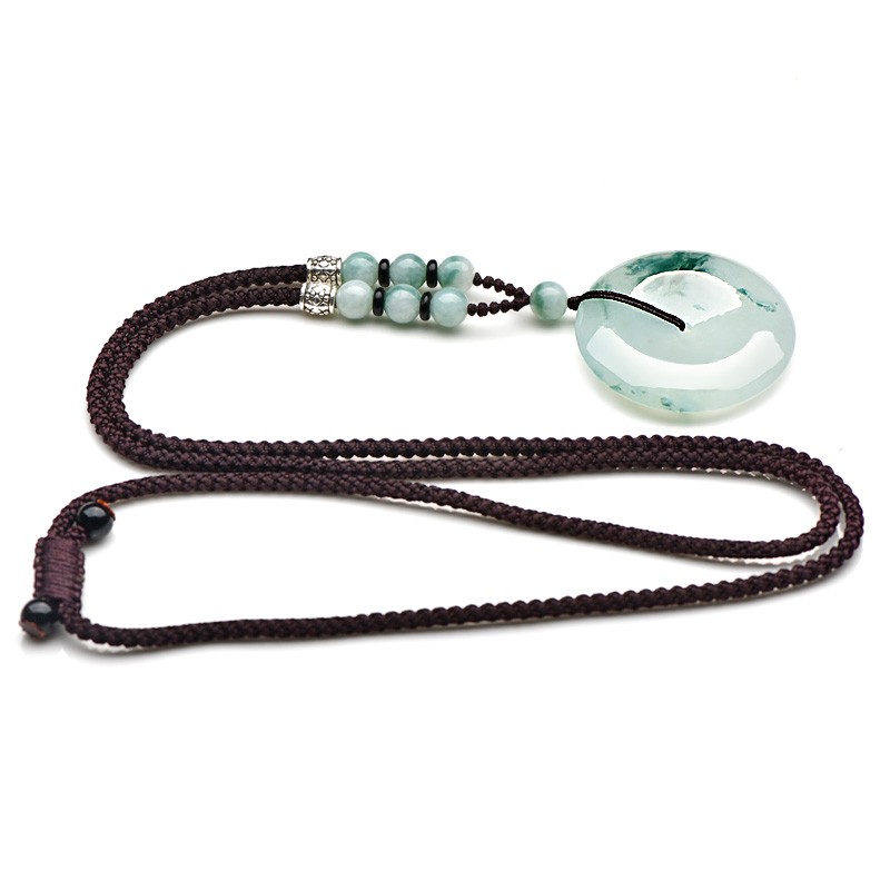 可玉可求翡翠平安扣吊坠