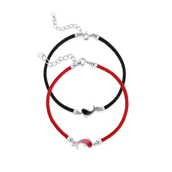 JG 金鱼红绳手链