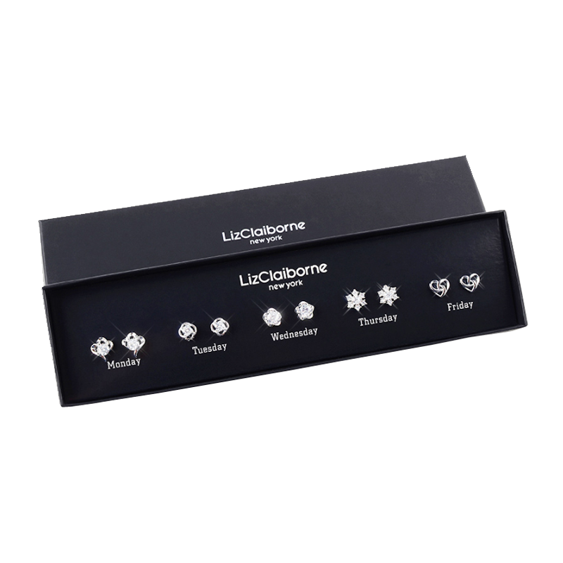 缔晶 镜面抛光打磨 耳钉套装