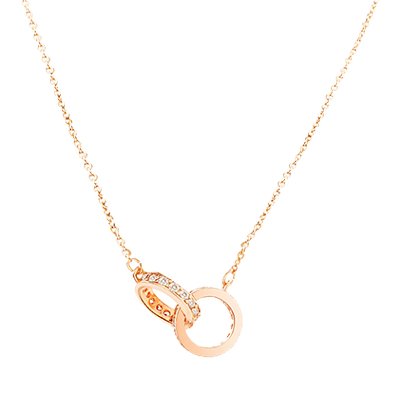 博皓 双环相扣 项链