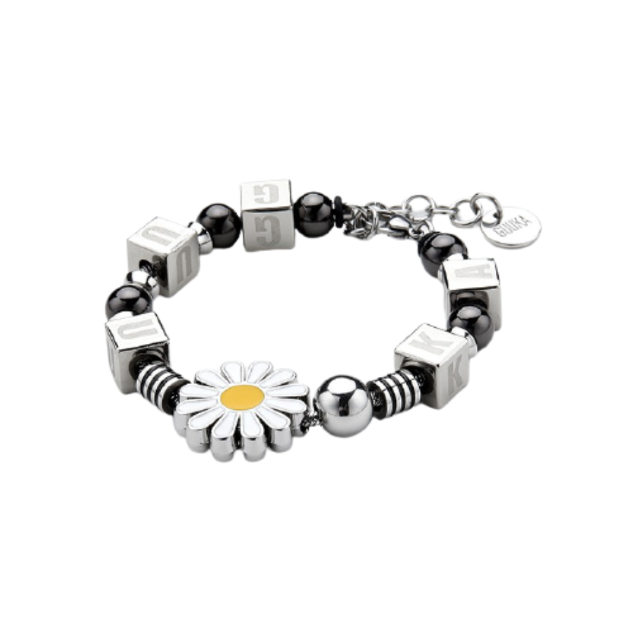 GUUKA潮牌小雏菊 银色手链