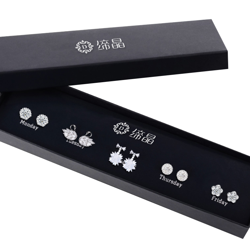 缔晶 水晶锆石 耳钉