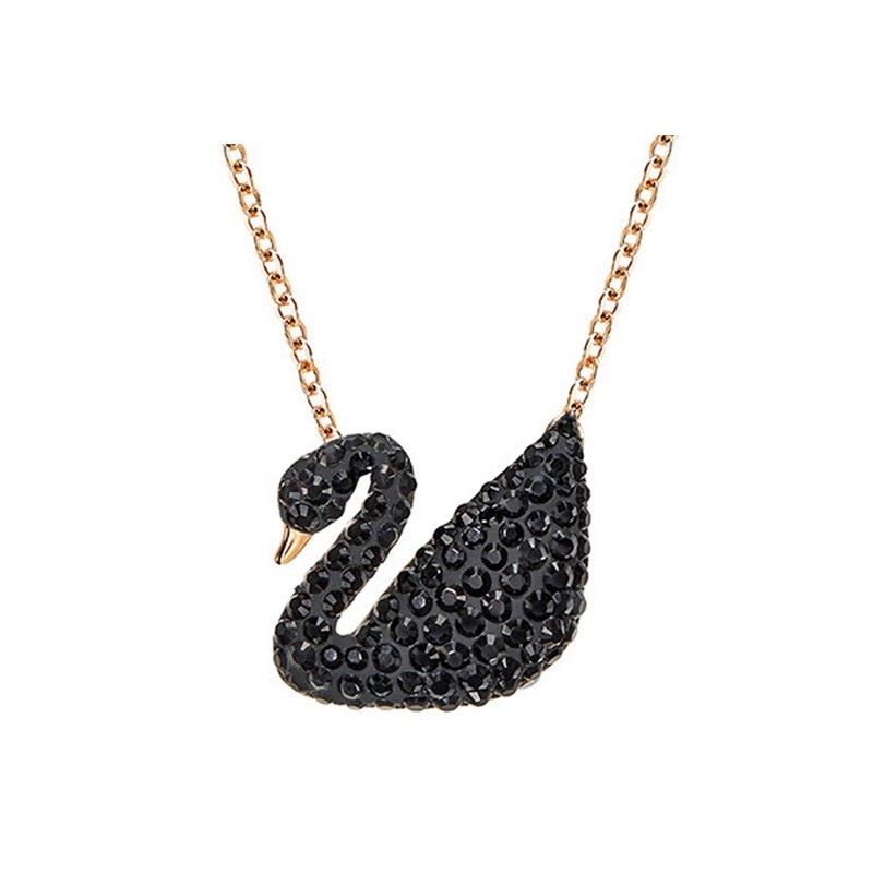 施华洛世奇 黑色天鹅项链
