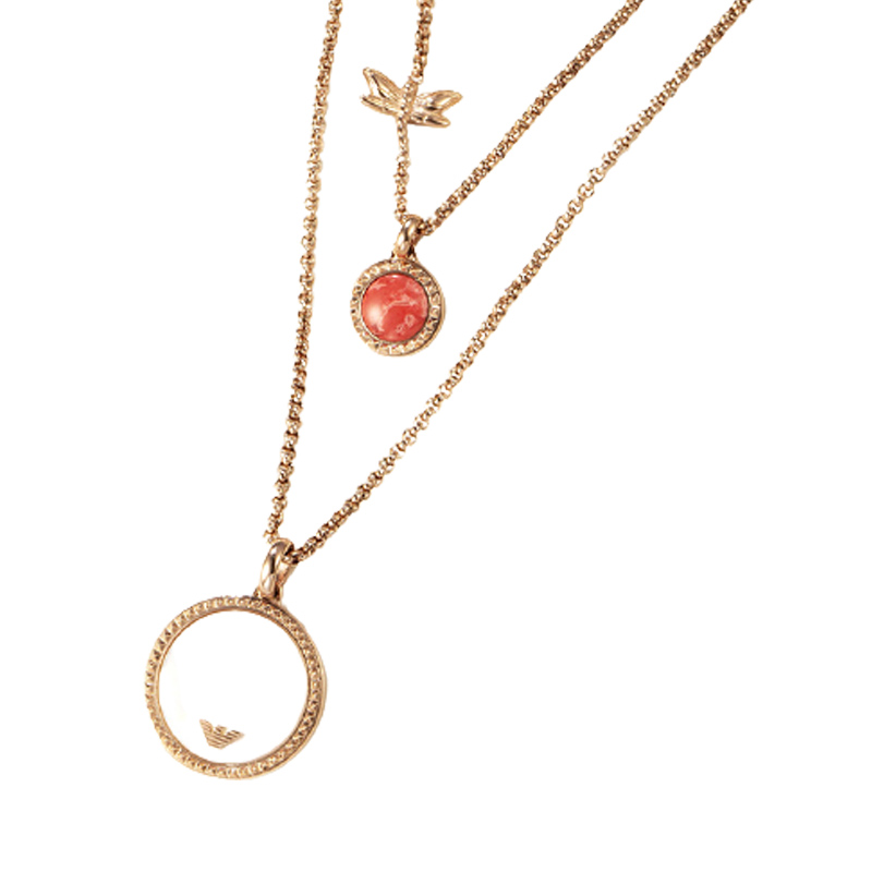 阿玛尼 淑雅双链条项链