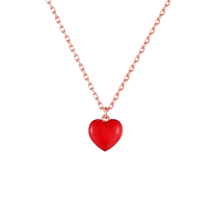 AGATHA小红心项链