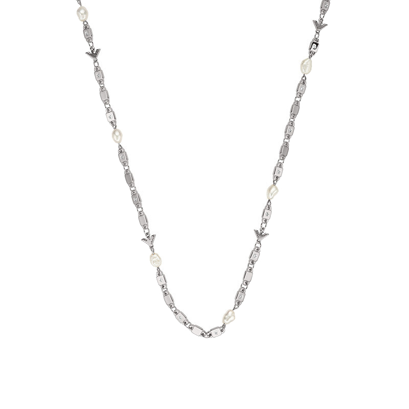 阿玛尼 方锁串珠 项链