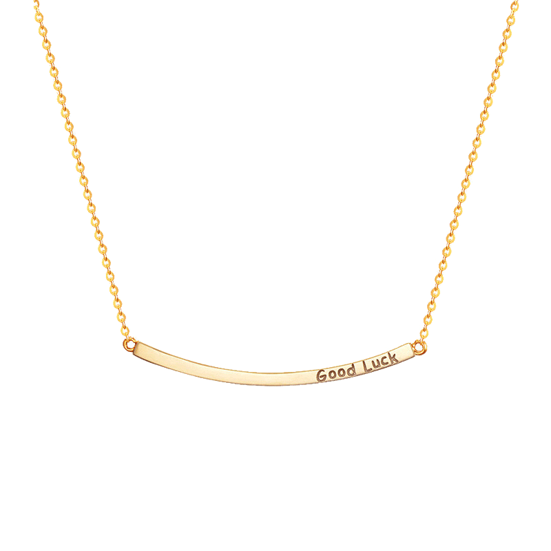 阿菲娜 字母镌刻项链
