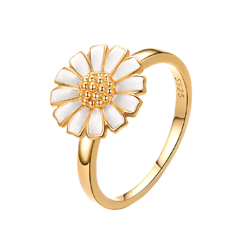 T400 小雏菊清新戒指
