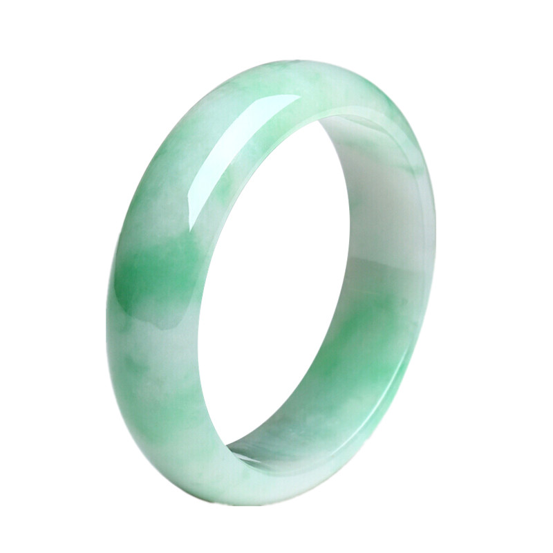 金一 圆润抛光翡翠手镯