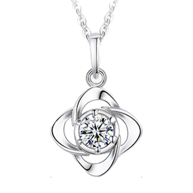 Winy 925银四叶草项链