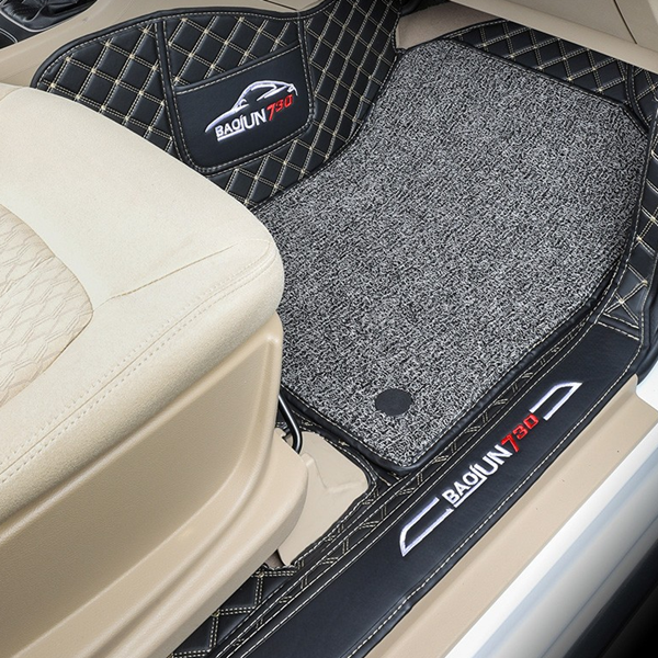 梦选全包围双层丝圈汽车脚垫