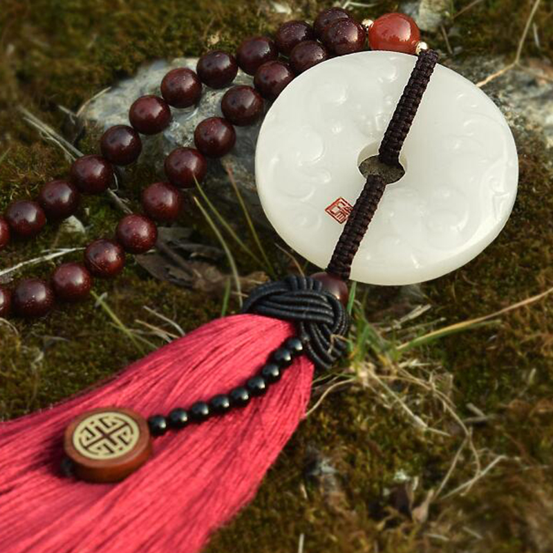 吉玺 白玉貔貅 汽车挂件