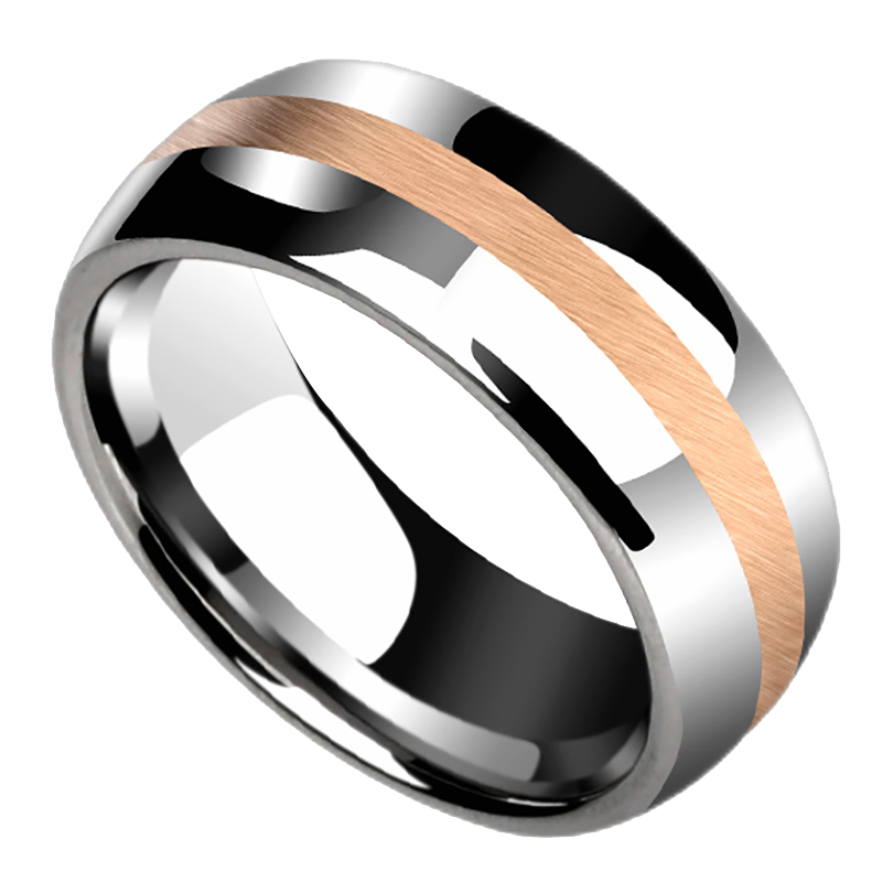 飒雅 玫瑰金色戒指