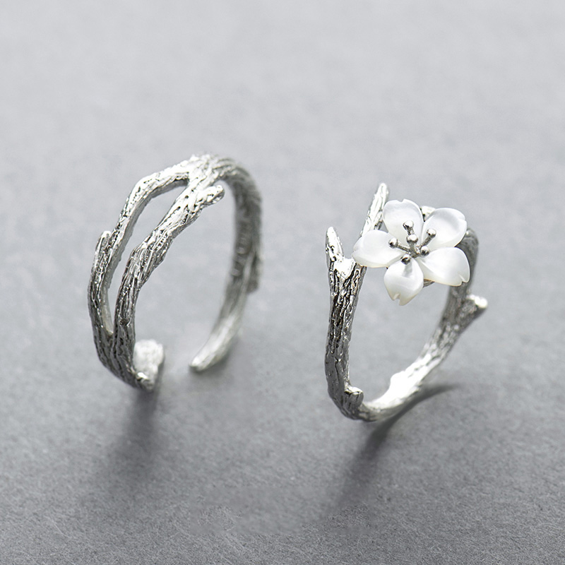 花芽雪樱花戒指