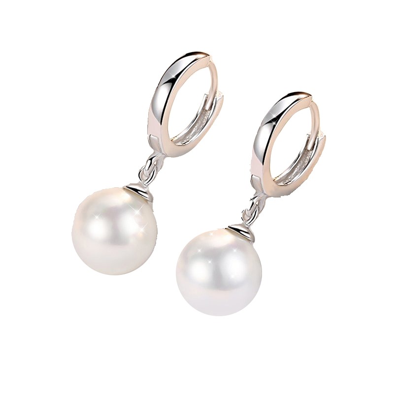 施洛尼正圆大珍珠耳饰
