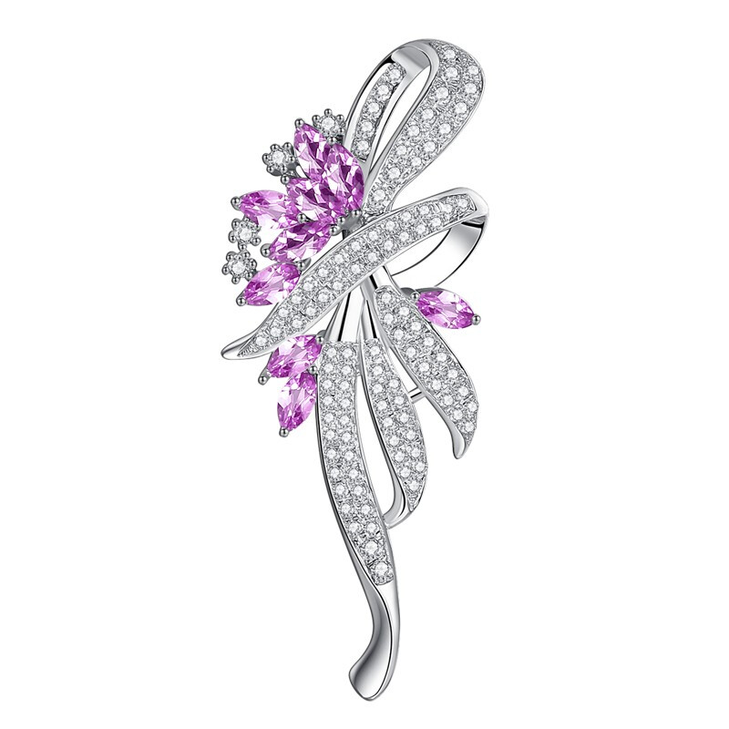 timebetter紫水晶胸针