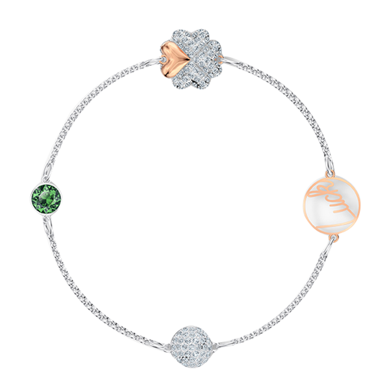 施华洛世奇四叶草吊坠手链