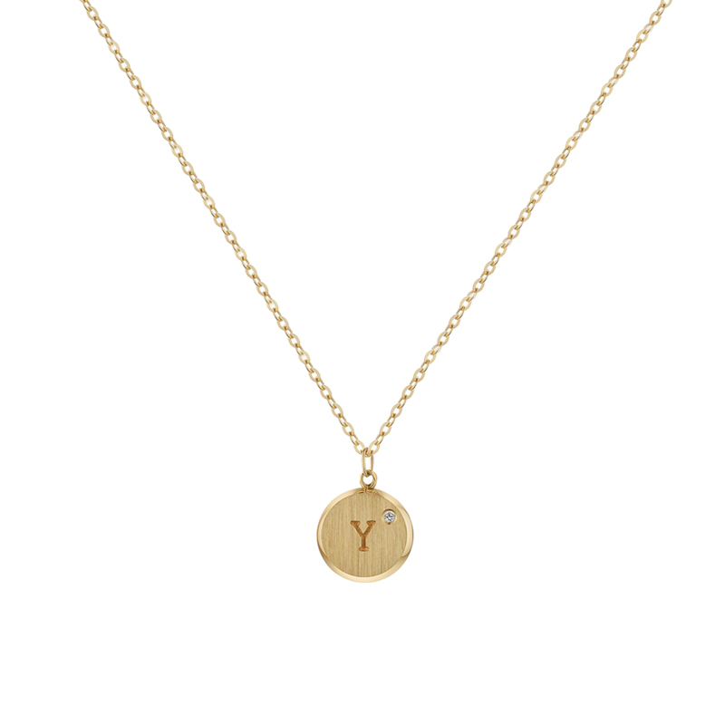 阿菲娜 字母 项链