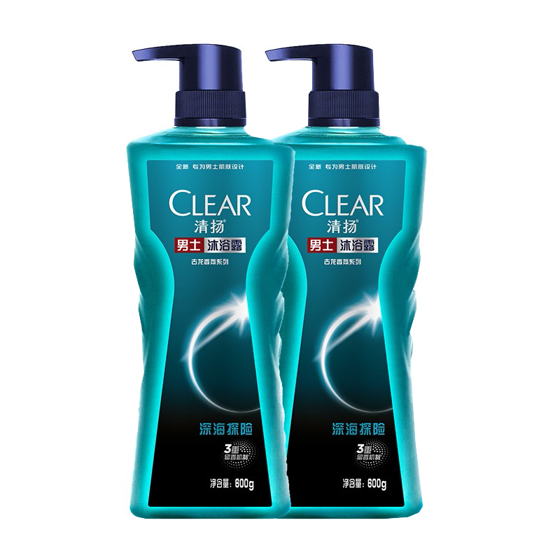 清扬 男士古龙香氛沐浴露