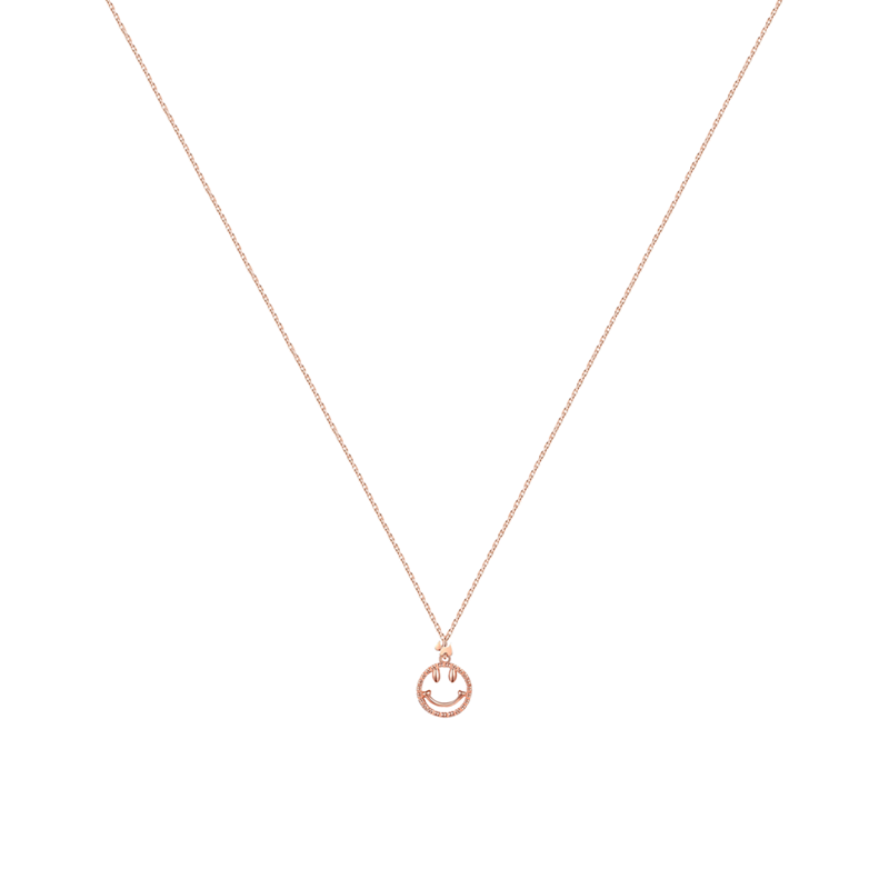 瑷嘉莎 微笑吊坠 项链