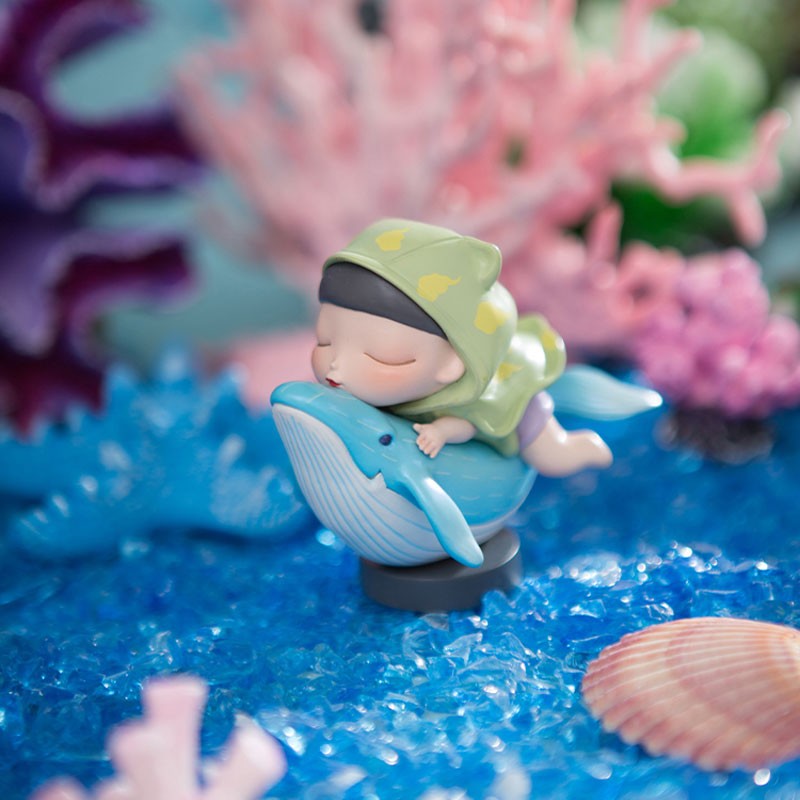 可米生活海洋之歌骑鲸少女可爱桌面摆件送女生乔迁伴手礼