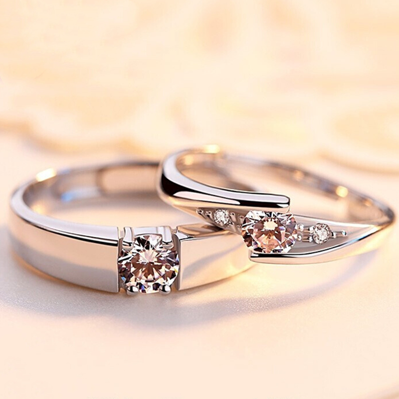 艾铂黛永恒誓言银饰情侣对戒