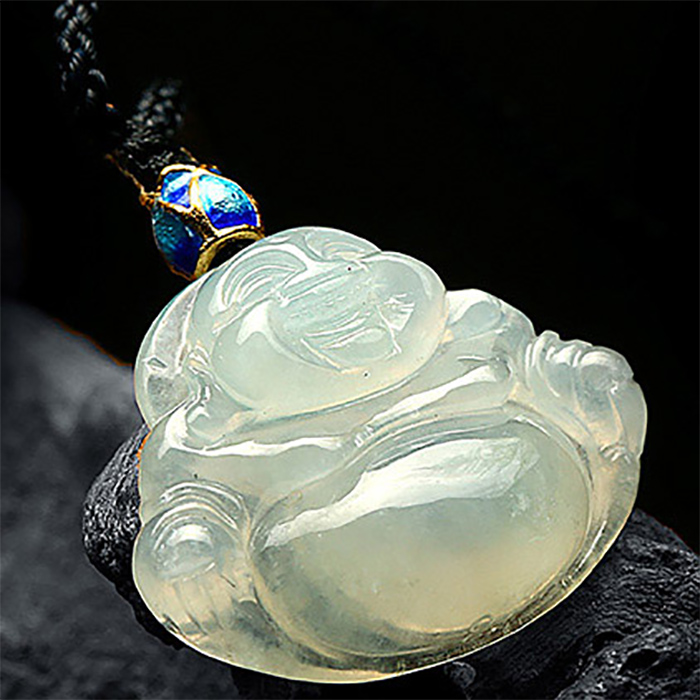 七彩云南玉佛吊坠