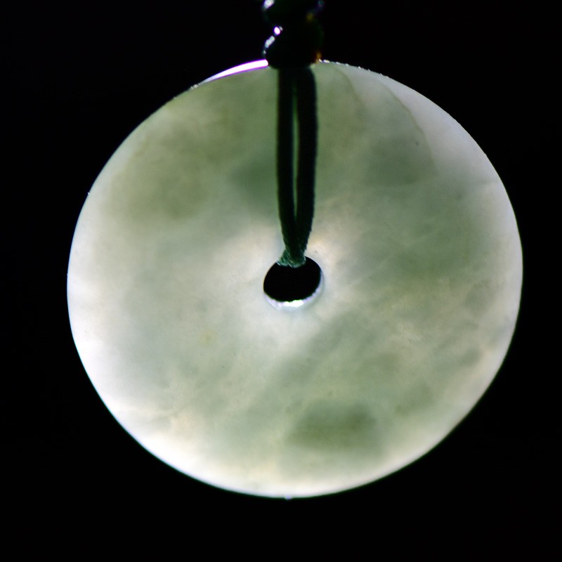 千载一玉 翡翠平安扣吊坠