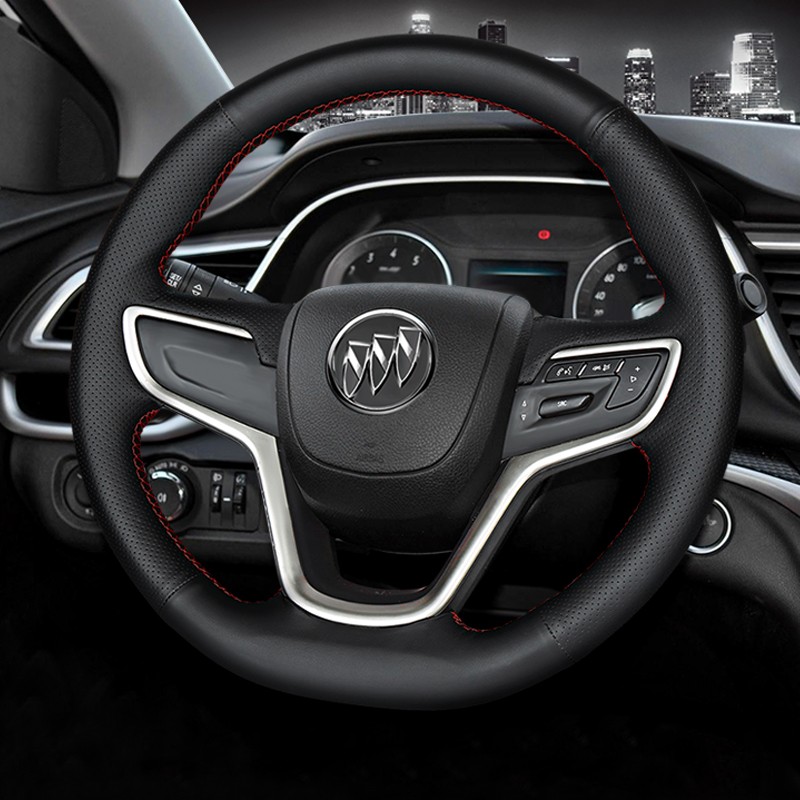 淄客 手缝真皮方向盘套