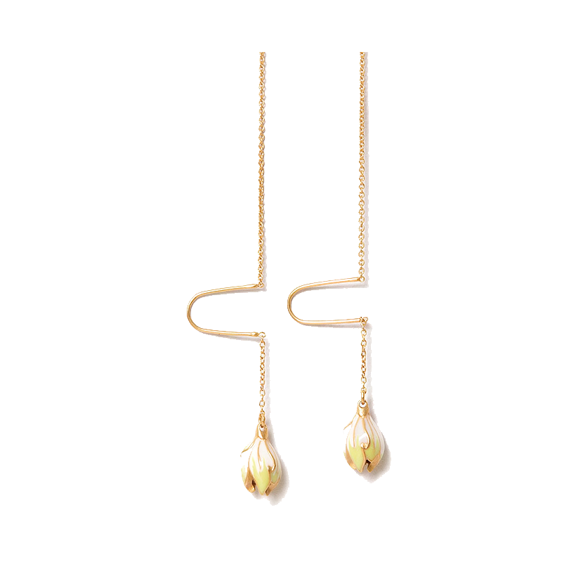 翡拉拉 时尚铃兰花耳坠