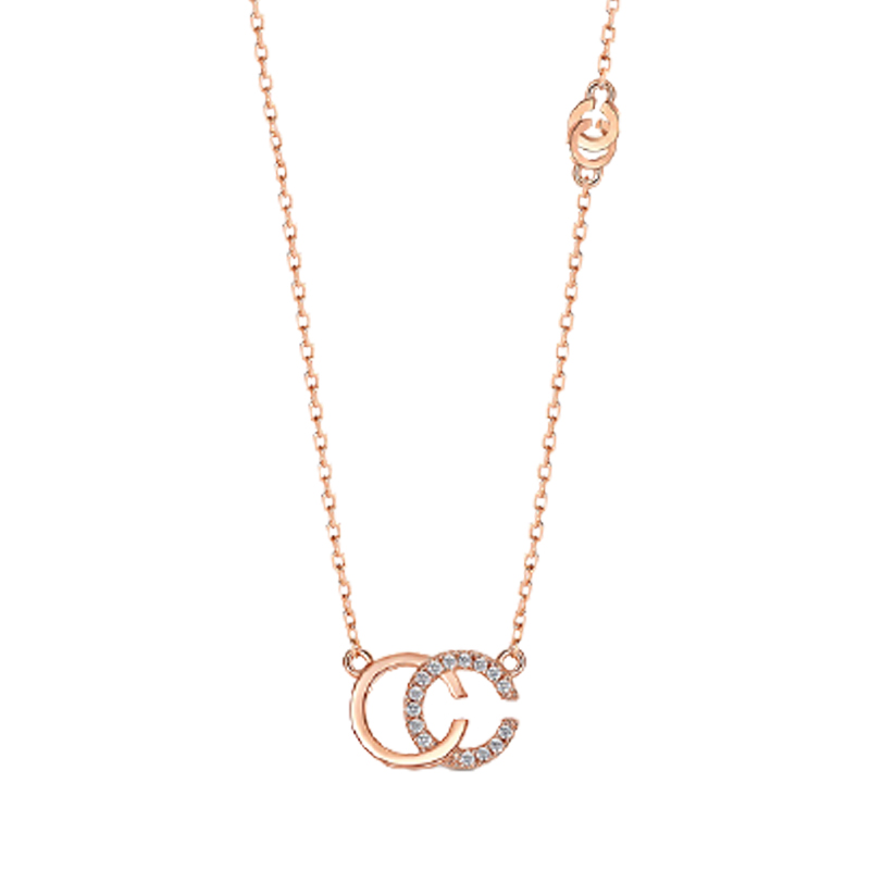 T400 立体锆石项链