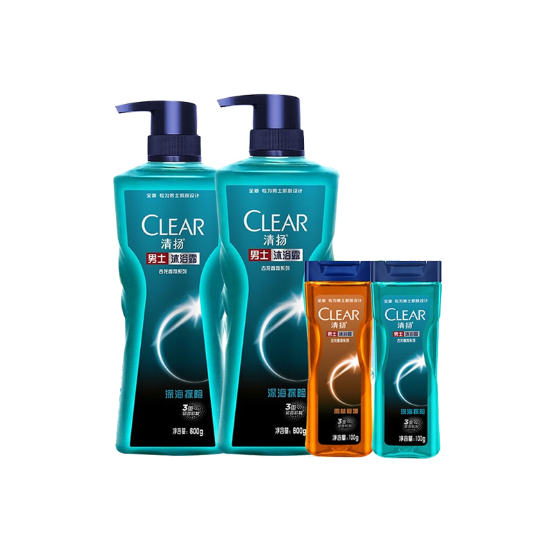 清扬 男士古龙香氛沐浴露