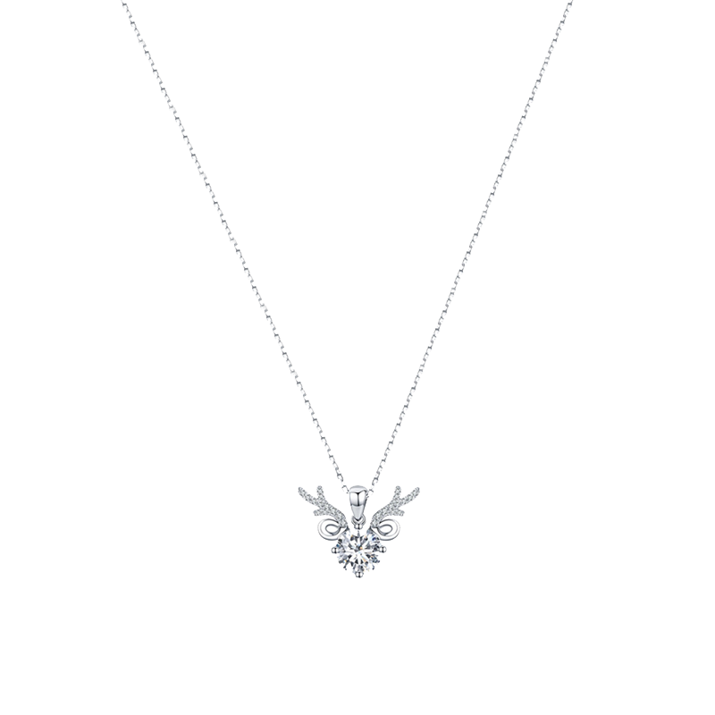 蒂梵思町 莫桑钻鹿角 项链